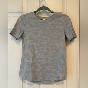 Light gray camo lululemon shirt